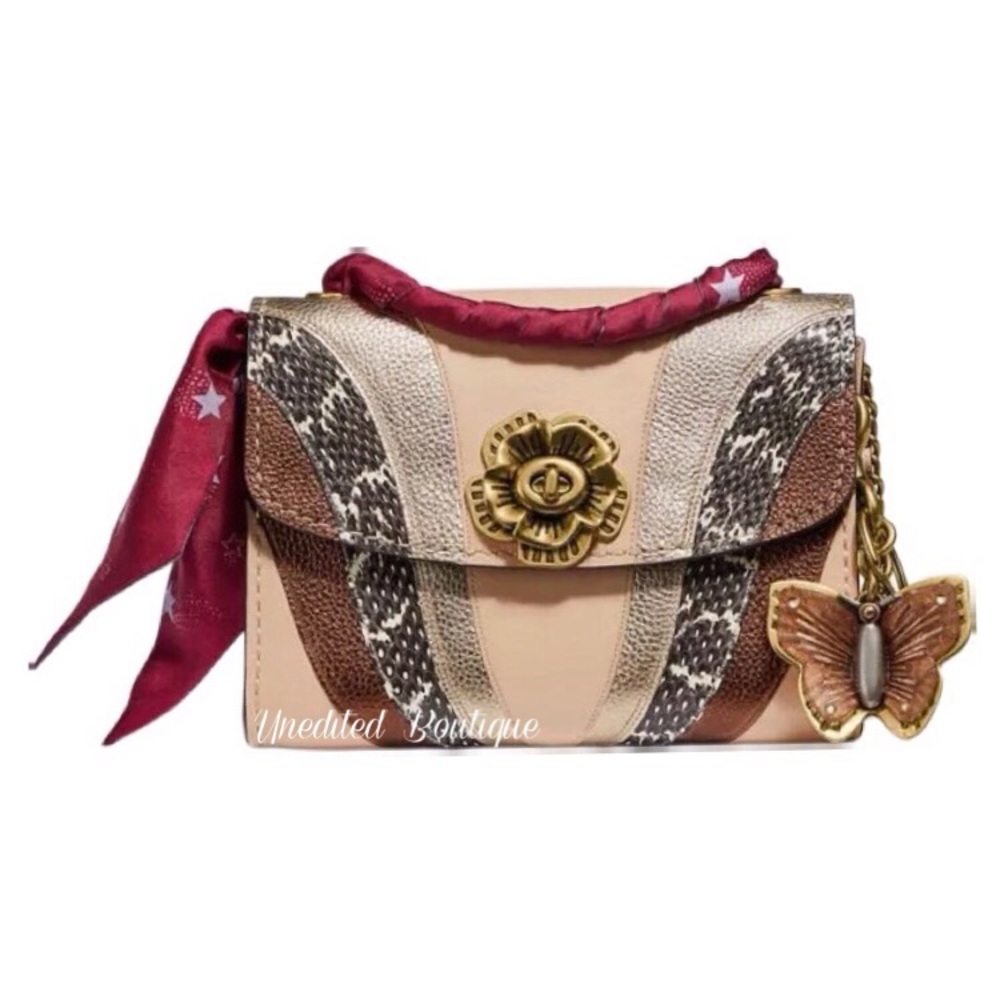 COACH Parker 18 Wave Patchwork And Snakeskin - Picture 5 of 6